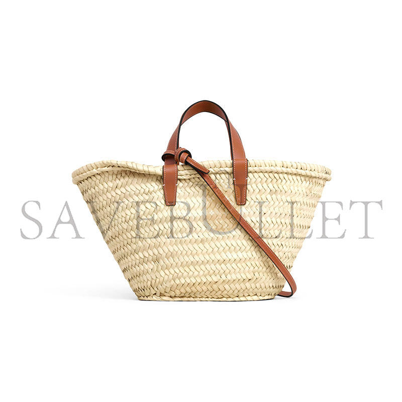 Ce1i*e teen Ce1i*e classic panier in palm leaves and calfskin 113832cgg.04lu (23*21*15cm)
